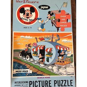 Mickey Mouse Club Puzzle -Mobile Home-100+pieces Complete